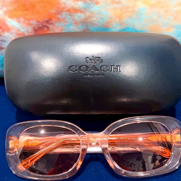 Brand coach cat eye tinted glasses!Come with original box. - Picture 1 of 4